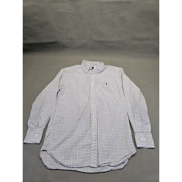Ralph Lauren Button Up Long Sleeve‎ Shirt Mens 15 (32-33) Plaid - Picture 1 of 7